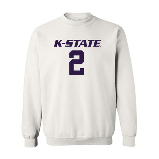Kansas State - NCAA Men's Basketball : Exavier Wilson - Classic Shersey Crewneck Sweatshirt-0