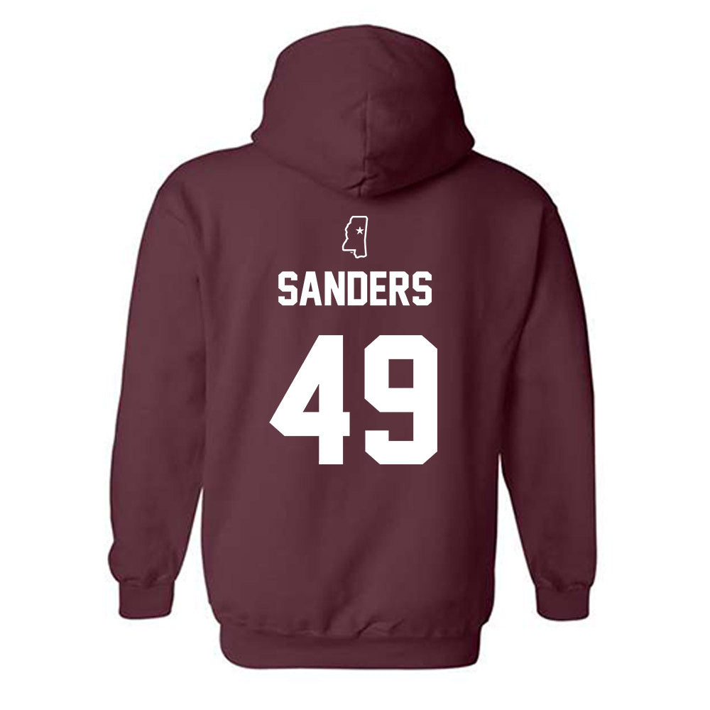 Mississippi State - NCAA Baseball : Gatlin Sanders - Sports Shersey Hooded Sweatshirt-1