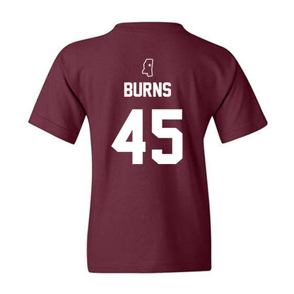 Mississippi State - NCAA Baseball : Dane Burns - Sports Shersey Youth T-Shirt-1