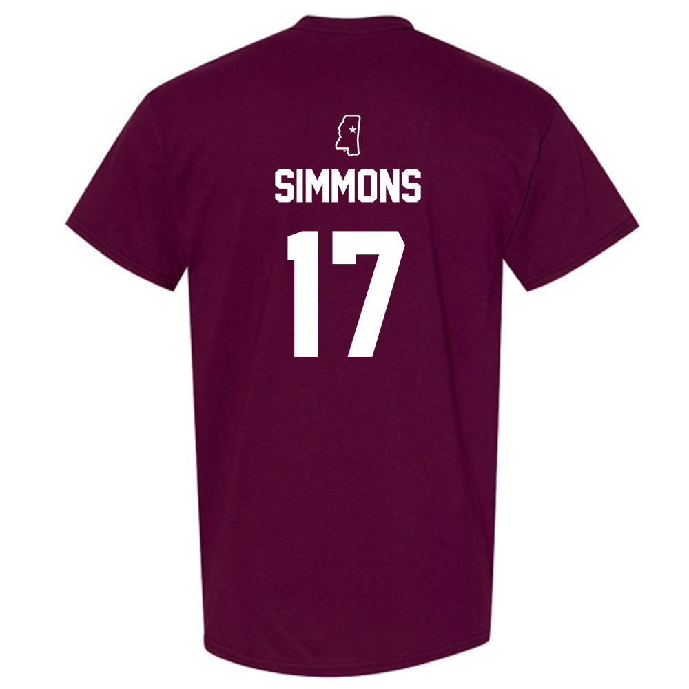 Mississippi State - NCAA Baseball : Stone Simmons - Sports Shersey T-Shirt-1