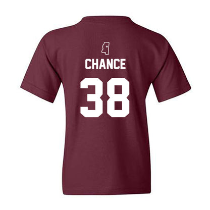 Mississippi State - NCAA Baseball : Bryce Chance - Sports Shersey Youth T-Shirt-1