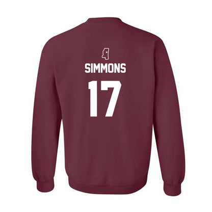 Mississippi State - NCAA Baseball : Stone Simmons - Sports Shersey Crewneck Sweatshirt-1