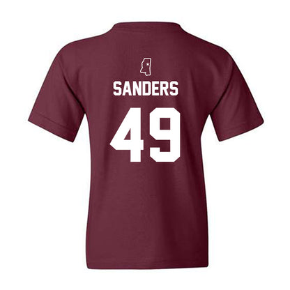 Mississippi State - NCAA Baseball : Gatlin Sanders - Sports Shersey Youth T-Shirt-1