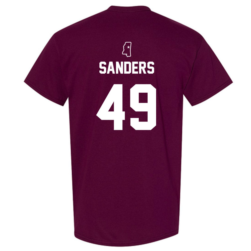 Mississippi State - NCAA Baseball : Gatlin Sanders - Sports Shersey T-Shirt-1