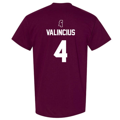 Mississippi State - NCAA Baseball : Tomas Valincius - Sports Shersey T-Shirt-1