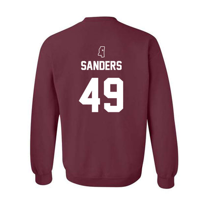 Mississippi State - NCAA Baseball : Gatlin Sanders - Sports Shersey Crewneck Sweatshirt-1