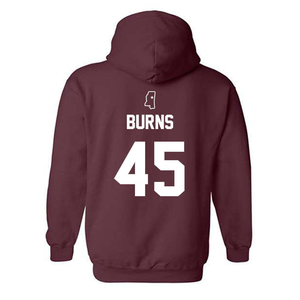 Mississippi State - NCAA Baseball : Dane Burns - Sports Shersey Hooded Sweatshirt-1