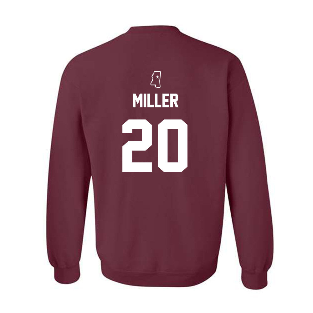 Mississippi State - NCAA Baseball : Maddox Miller - Sports Shersey Crewneck Sweatshirt-1
