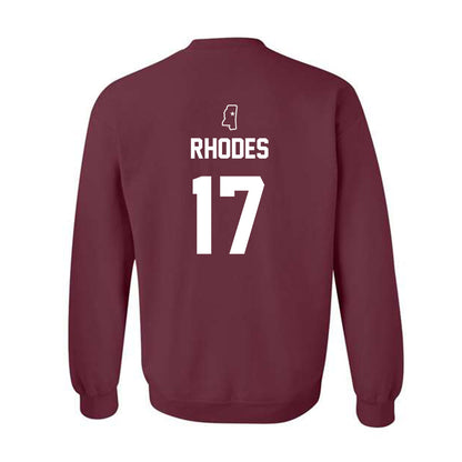 Mississippi State - NCAA Baseball : Parker Rhodes - Sports Shersey Crewneck Sweatshirt-1