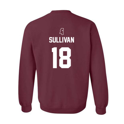 Mississippi State - NCAA Baseball : Noah Sullivan - Sports Shersey Crewneck Sweatshirt-1