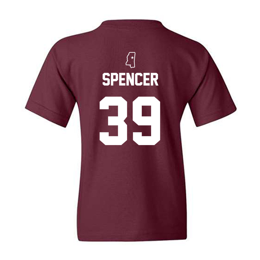 Mississippi State - NCAA Baseball : Patrick Spencer - Sports Shersey Youth T-Shirt-1