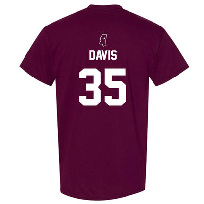 Mississippi State - NCAA Baseball : Ben Davis - Sports Shersey T-Shirt-1