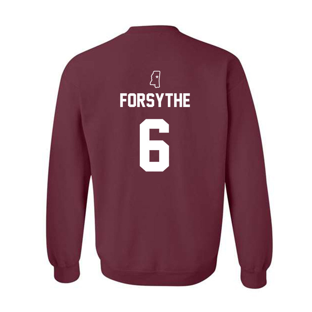 Mississippi State - NCAA Baseball : Logan Forsythe - Sports Shersey Crewneck Sweatshirt-1