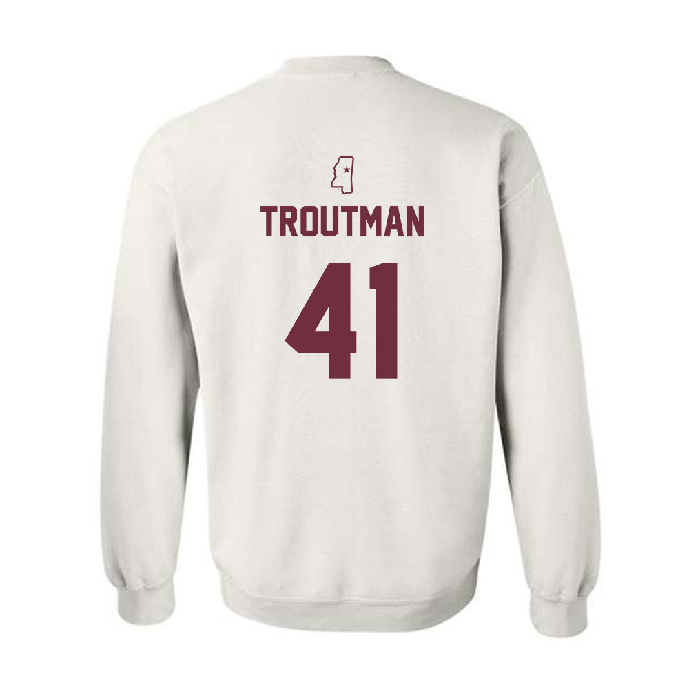 Mississippi State - NCAA Softball : Taylor Troutman - Sports Shersey Crewneck Sweatshirt-1
