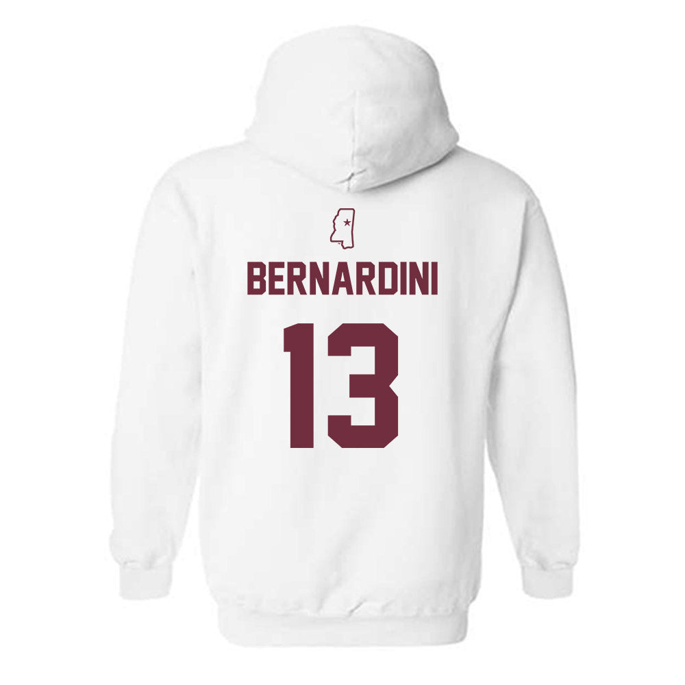Mississippi State - NCAA Softball : Morgan Bernardini - Sports Shersey Hooded Sweatshirt-1