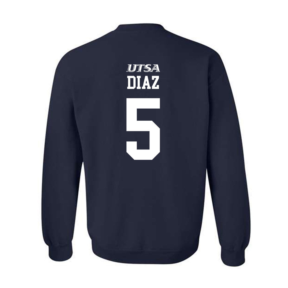 UTSA - NCAA Baseball : Diego Diaz - Generic Sports Crewneck Sweatshirt-1