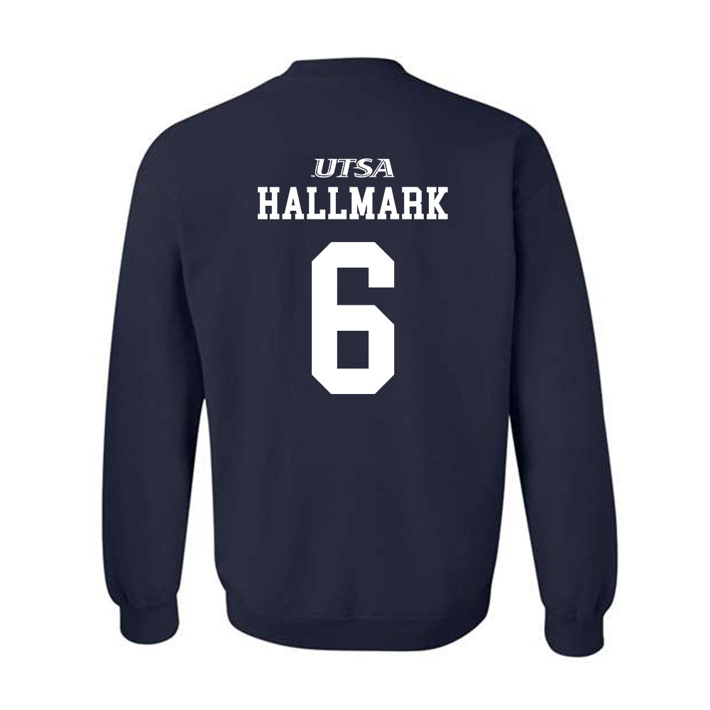 UTSA - NCAA Baseball : Christian Hallmark - Generic Sports Crewneck Sweatshirt-1