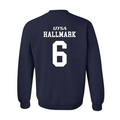 UTSA - NCAA Baseball : Christian Hallmark - Generic Sports Crewneck Sweatshirt-1
