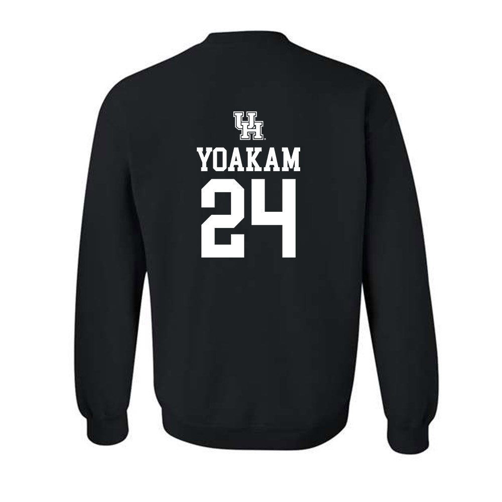 Houston - NCAA Football : Zac Yoakam - Sports Shersey Crewneck Sweatshirt-1
