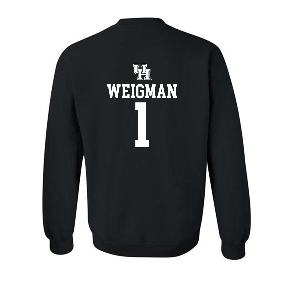 Houston - NCAA Football : Conner Weigman - Sports Shersey Crewneck Sweatshirt-1
