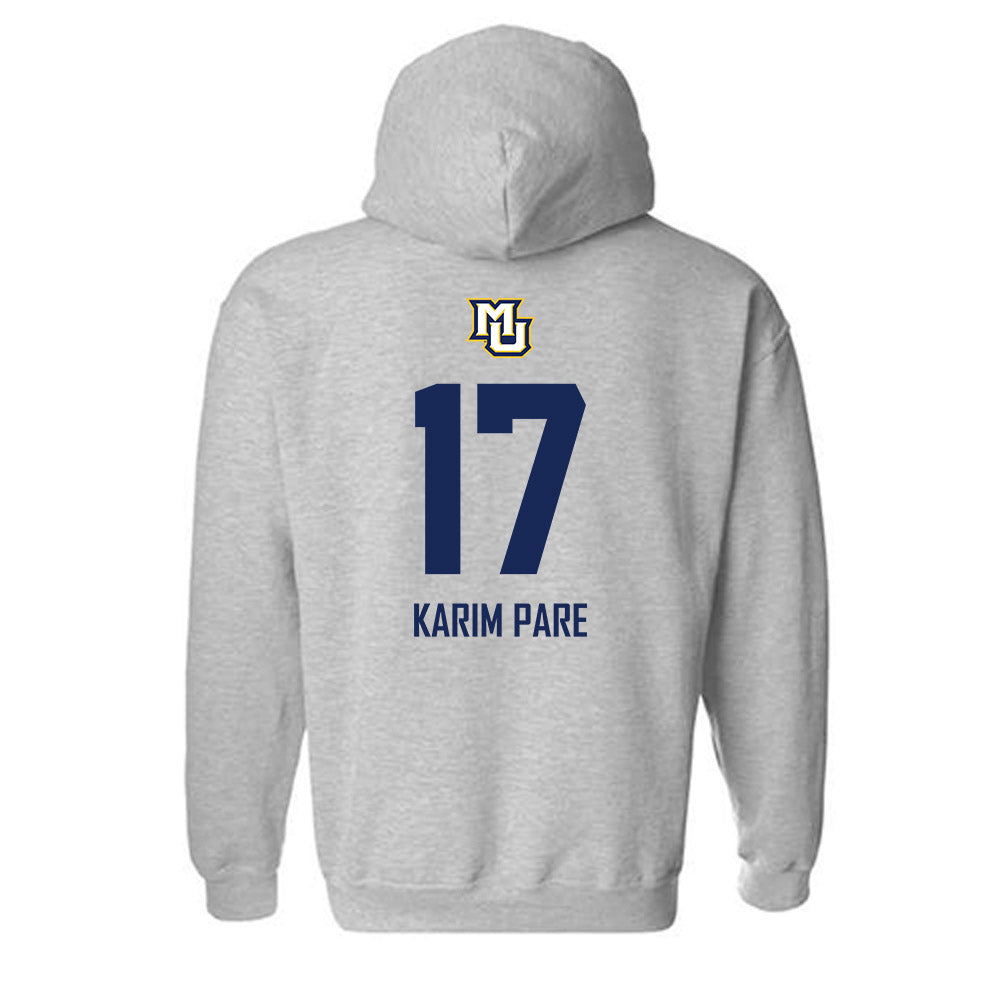 Marquette - NCAA Men's Soccer : Abdoul Karim Pare - Sports Shersey Hooded Sweatshirt