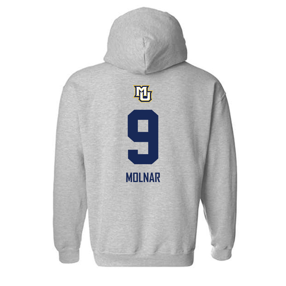 Marquette - NCAA Men's Soccer : Bence Molnar - Sports Shersey Hooded Sweatshirt-1