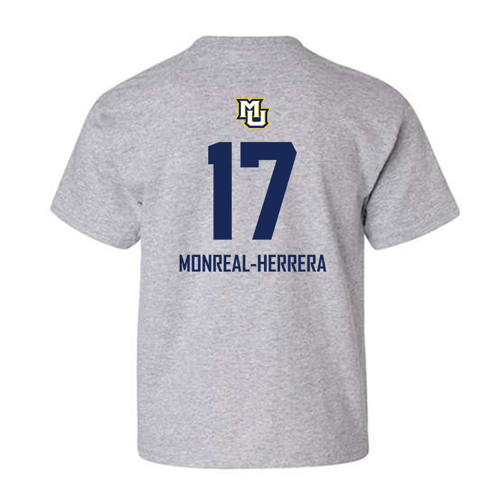Marquette - NCAA Men's Soccer : Jonathan Monreal-Herrera - Sports Shersey Youth T-Shirt-1