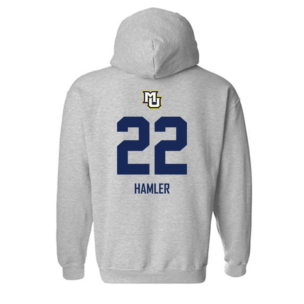 Marquette - NCAA Men's Soccer : Clayton Hamler - Sports Shersey Hooded Sweatshirt-1