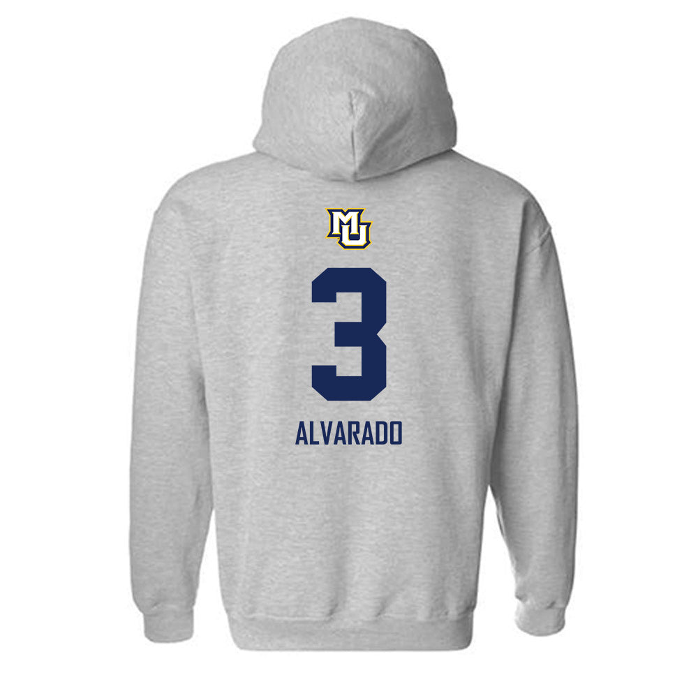 Marquette - NCAA Men's Soccer : Diegoarmando Alvarado - Sports Shersey Hooded Sweatshirt