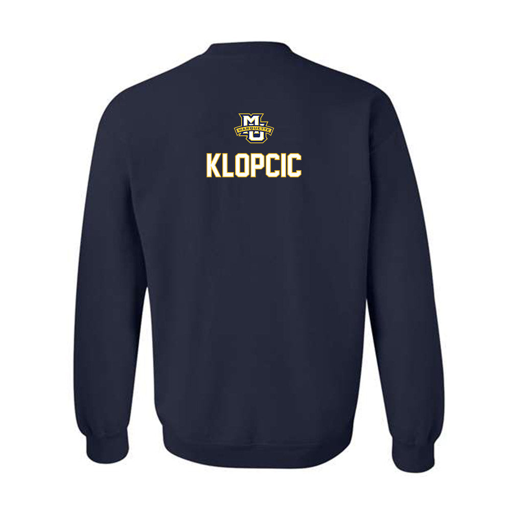 Marquette - NCAA Men's Track & Field : Andrew Klopcic - Generic Sports Shersey Crewneck Sweatshirt-1