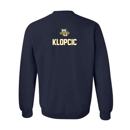 Marquette - NCAA Men's Track & Field : Andrew Klopcic - Generic Sports Shersey Crewneck Sweatshirt-1
