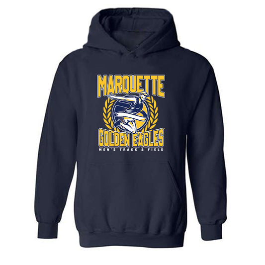 Marquette - NCAA Men's Track & Field : Andrew Klopcic - Generic Sports Shersey Hooded Sweatshirt-0