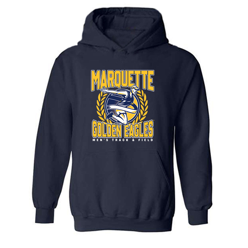 Marquette - NCAA Men's Track & Field : Russell Czerwinski - Generic Sports Shersey Hooded Sweatshirt