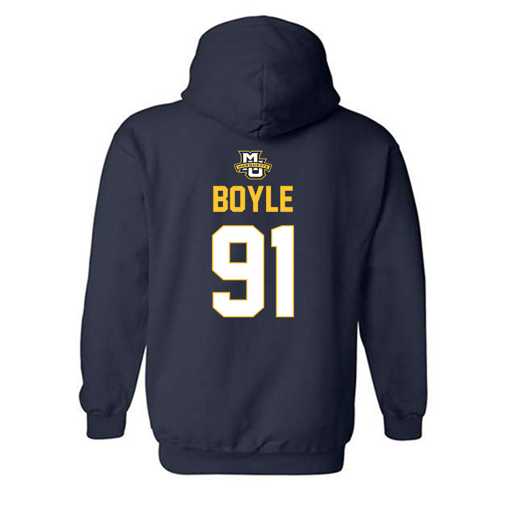 Marquette - NCAA Men's Lacrosse : Brenden Boyle - Sports Shersey Hooded Sweatshirt