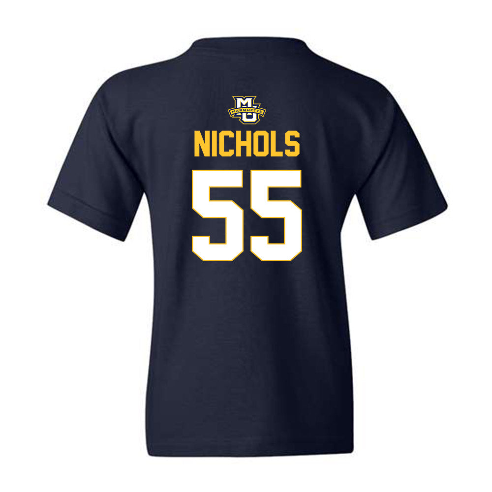 Marquette - NCAA Men's Lacrosse : Jackson Nichols - Sports Shersey Youth T-Shirt