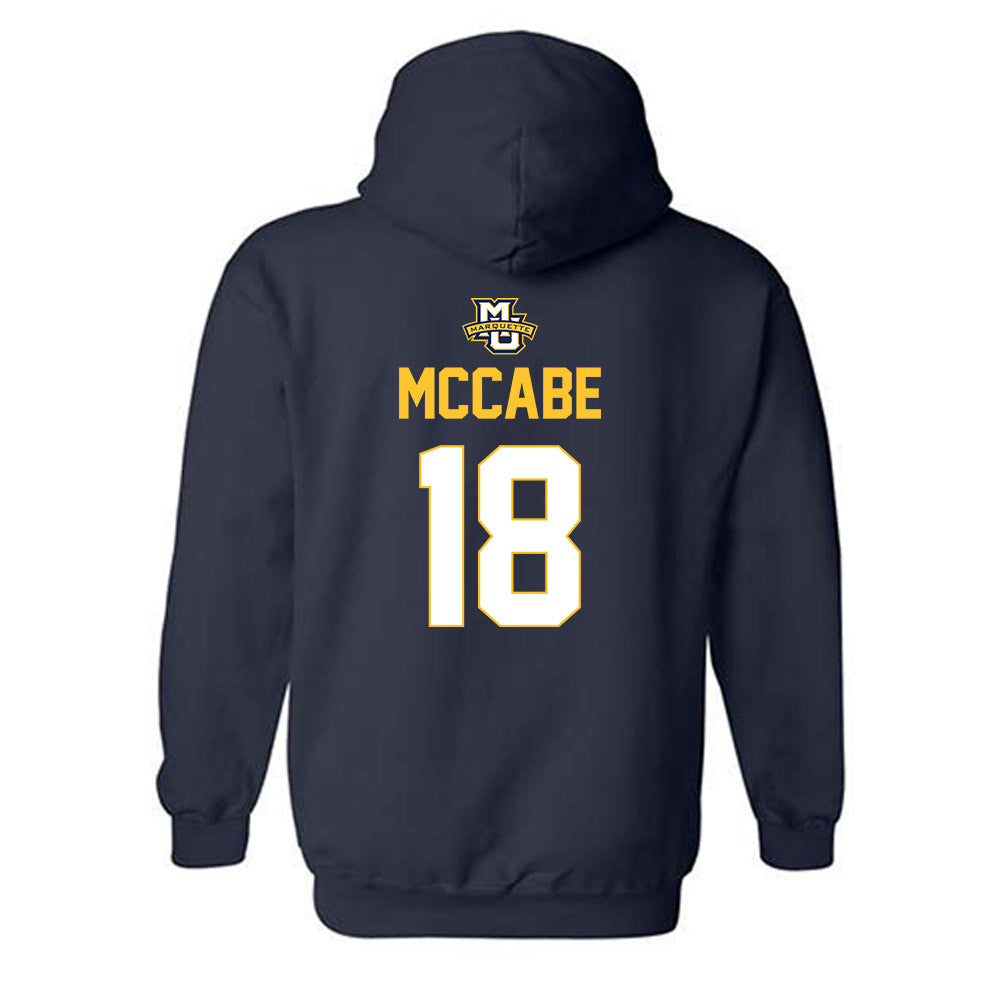 Marquette - NCAA Men's Lacrosse : Conor McCabe - Sports Shersey Hooded Sweatshirt