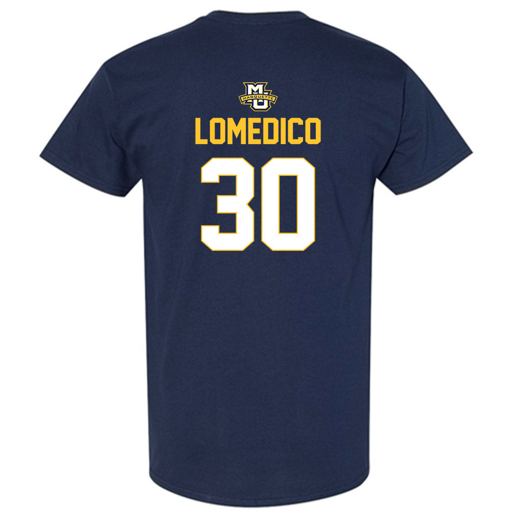 Marquette - NCAA Men's Lacrosse : Iggy LoMedico - Sports Shersey T-Shirt-1