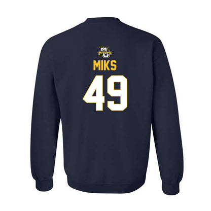 Marquette - NCAA Men's Lacrosse : Carson Miks - Sports Shersey Crewneck Sweatshirt-1