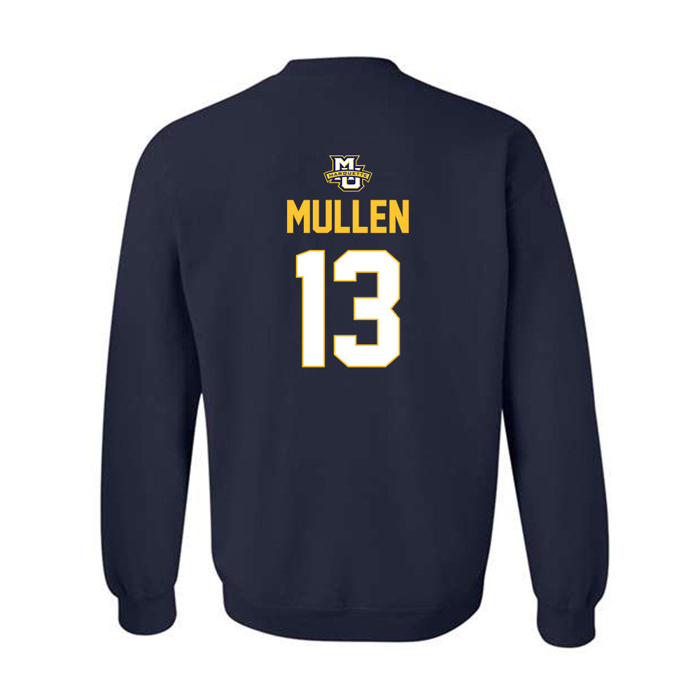 Marquette - NCAA Men's Lacrosse : Tucker Mullen - Sports Shersey Crewneck Sweatshirt-1