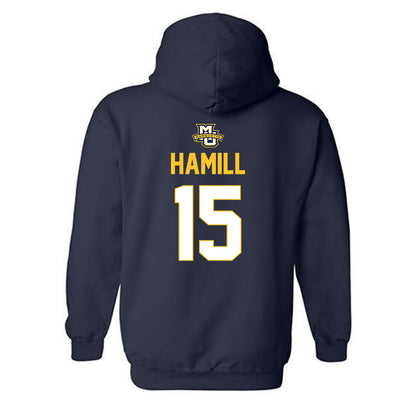 Marquette - NCAA Men's Lacrosse : Matt Hamill - Sports Shersey Hooded Sweatshirt-1