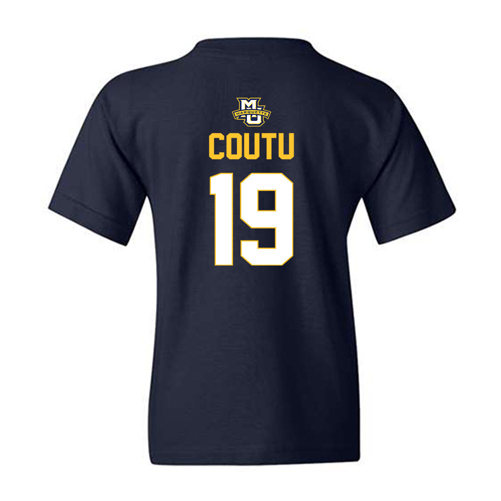 Marquette - NCAA Men's Lacrosse : Connor Coutu - Sports Shersey Youth T-Shirt-1