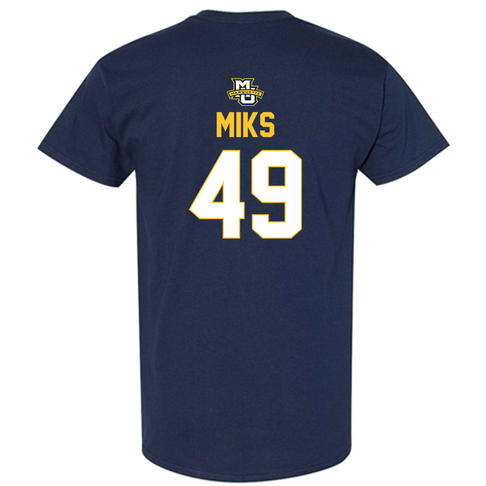 Marquette - NCAA Men's Lacrosse : Carson Miks - Sports Shersey T-Shirt-1