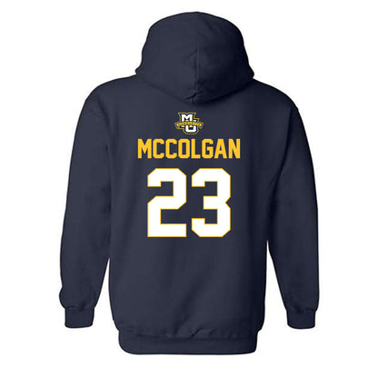Marquette - NCAA Men's Lacrosse : PJ McColgan - Sports Shersey Hooded Sweatshirt-1