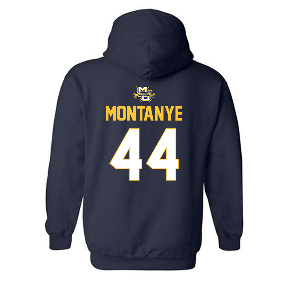 Marquette - NCAA Men's Lacrosse : Luke Montanye - Sports Shersey Hooded Sweatshirt-1