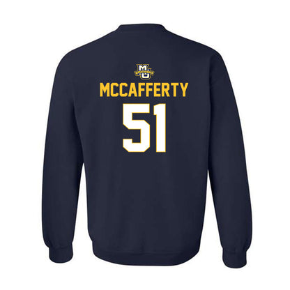 Marquette - NCAA Men's Lacrosse : Easton McCafferty - Sports Shersey Crewneck Sweatshirt-1