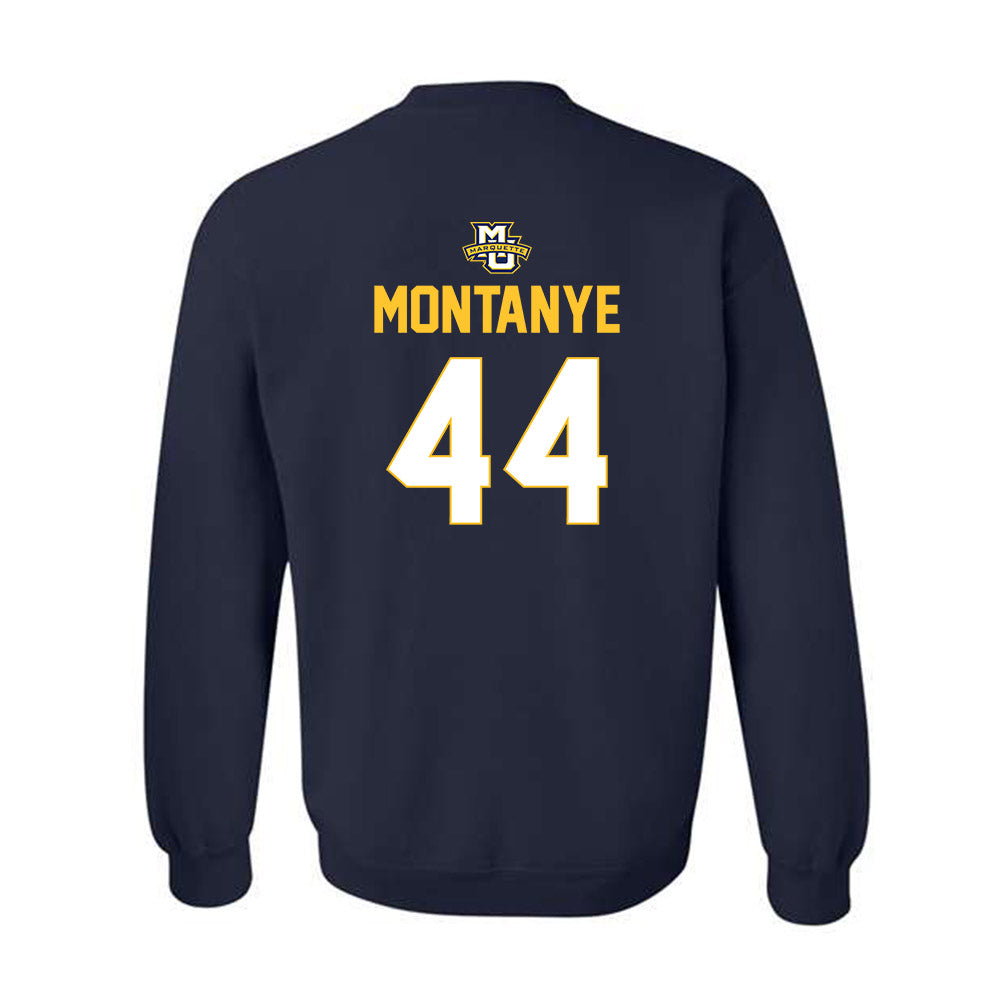 Marquette - NCAA Men's Lacrosse : Luke Montanye - Sports Shersey Crewneck Sweatshirt-1