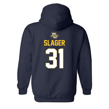 Marquette - NCAA Men's Lacrosse : Adam Slager - Sports Shersey Hooded Sweatshirt