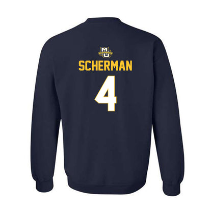 Marquette - NCAA Men's Lacrosse : Brol Scherman - Sports Shersey Crewneck Sweatshirt