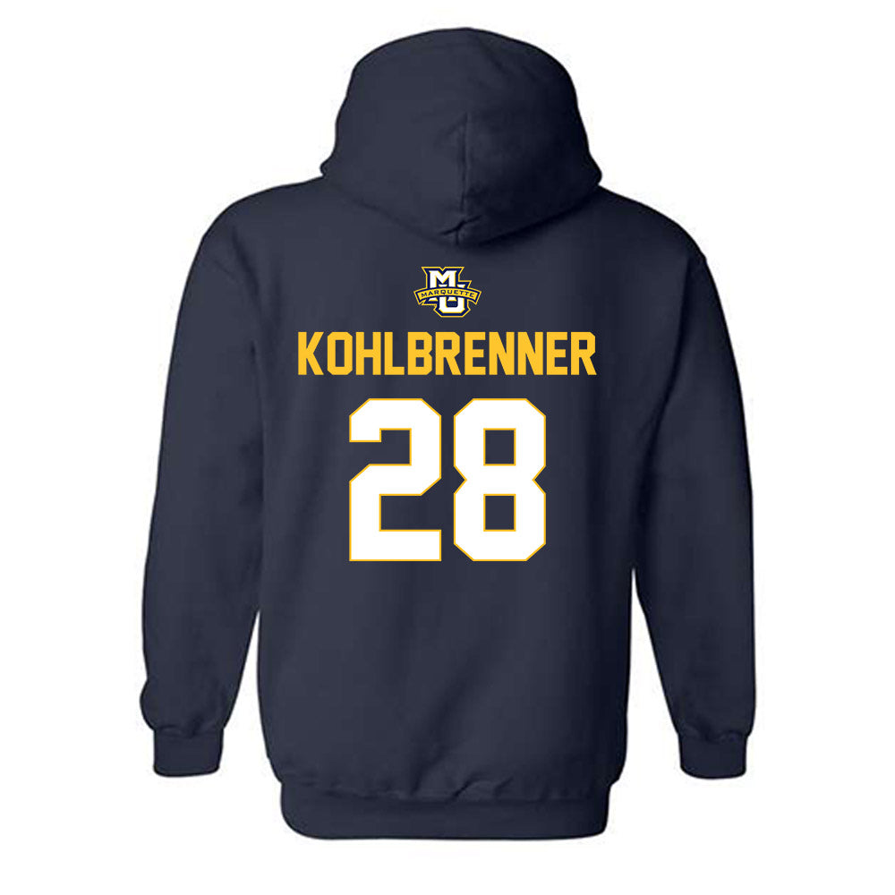 Marquette - NCAA Men's Lacrosse : Andrew Kohlbrenner - Sports Shersey Hooded Sweatshirt