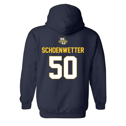 Marquette - NCAA Men's Lacrosse : Jack Schoenwetter - Sports Shersey Hooded Sweatshirt